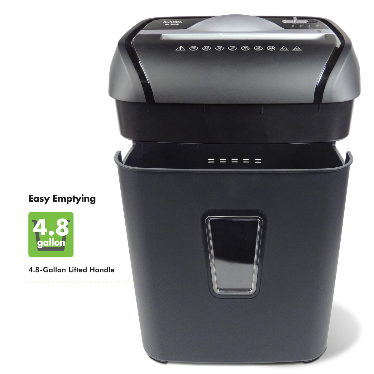 Aurora AU1640XA Anti-Jam 16 Sheet Crosscut Paper/CD and Credit Card/ 5 Gal Pullout Basket Shredder, 30 Minutes Continuous Run Time