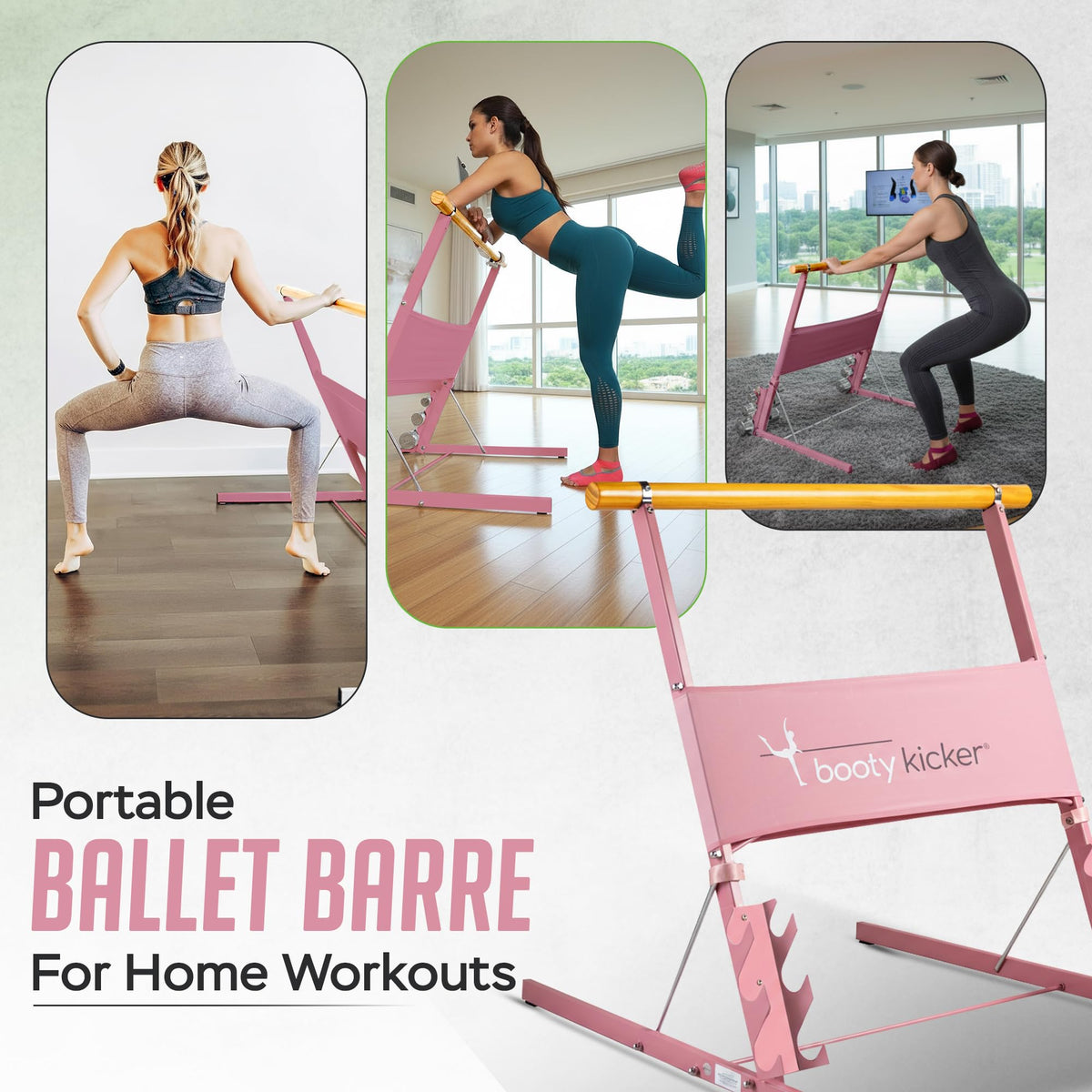 Portable Folding Exercise Bar for Barre, Balance and Ballet Home Workouts