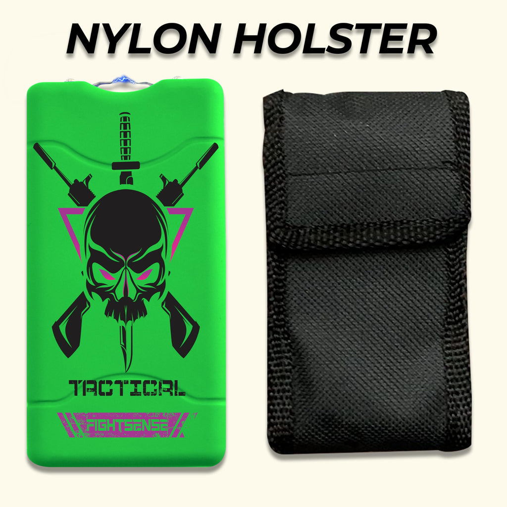 Wholesale Lot Super Heavy Duty Stun Gun for Self Defense with Bright Led Flashlight, Rechargeable Battery, Nylon Holsters with Belt Loop for Easy Cary