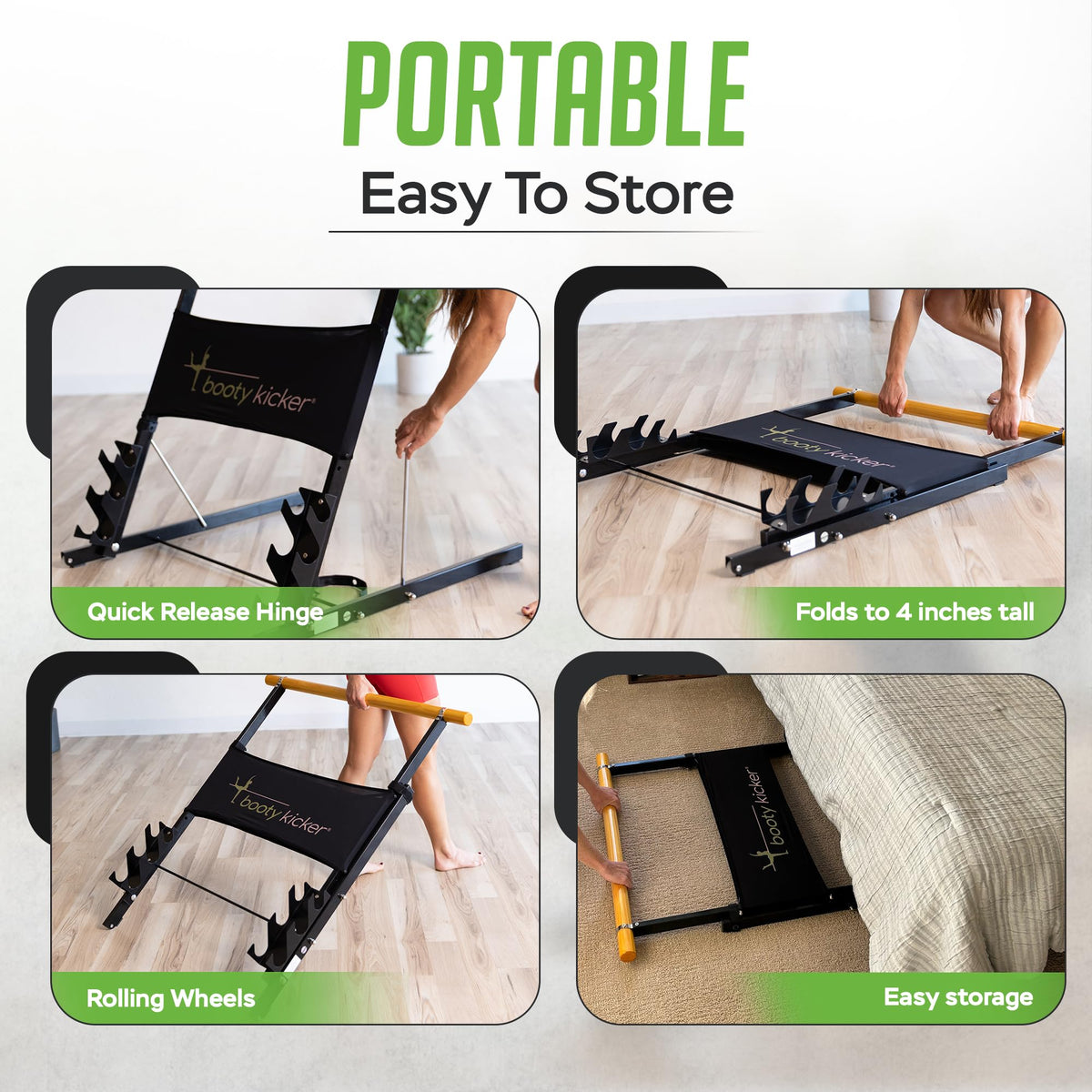 Portable Folding Exercise Bar for Barre, Balance and Ballet Home Workouts