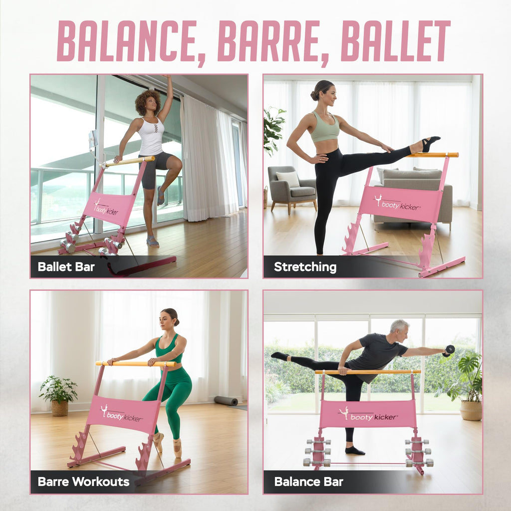 Portable Folding Exercise Bar for Barre, Balance and Ballet Home Workouts