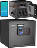 Billconch Smart Gun Safe for Multiple Pistols - Automatic Lock Safe Box