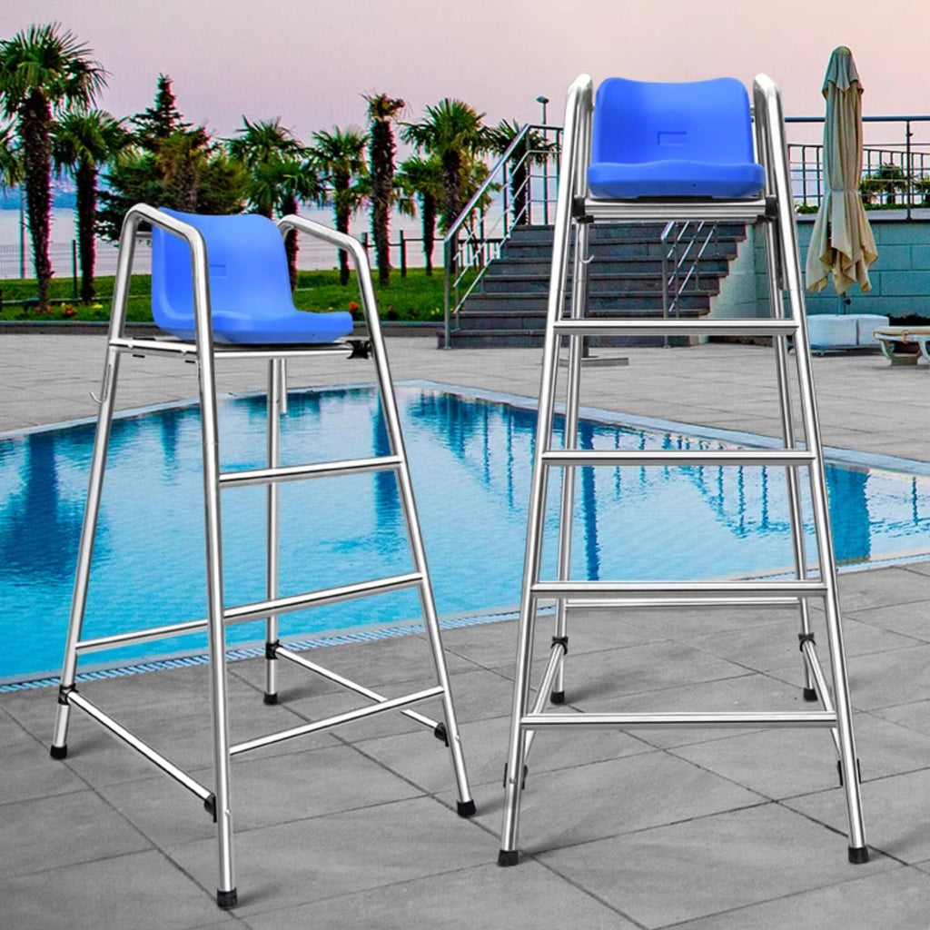 Lifeguard Chair for Pool high Elevated Referee Stand Heavy Duty Non Slip seat Platform for Backyard Outdoor Swimming Safety