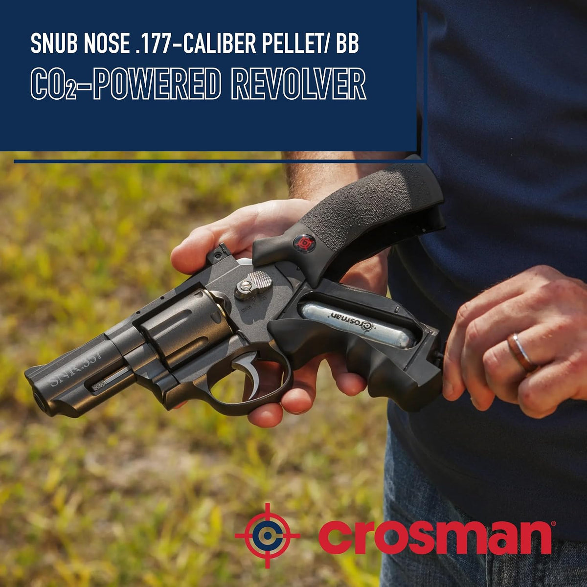 Crosman SNR357 Snub Nose .177-Caliber Pellet/BB CO2-Powered Revolver