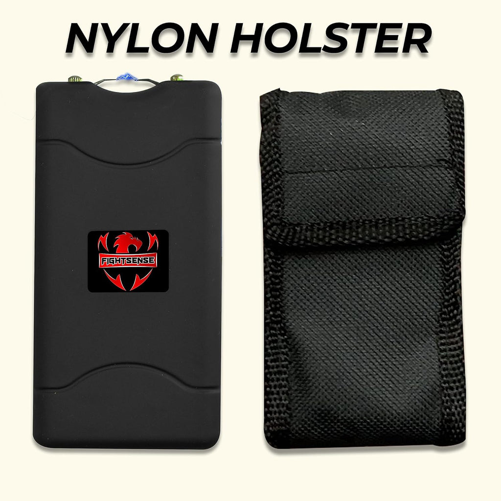 Wholesale Lot Super Heavy Duty Stun Gun for Self Defense with Bright Led Flashlight, Rechargeable Battery, Nylon Holsters with Belt Loop for Easy Cary