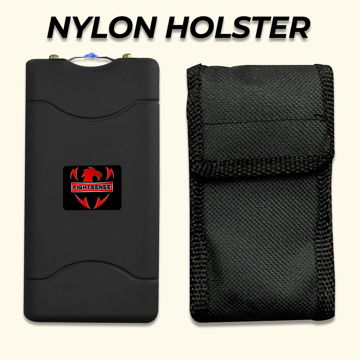 Wholesale Lot Super Heavy Duty Stun Gun for Self Defense with Bright Led Flashlight, Rechargeable Battery, Nylon Holsters with Belt Loop for Easy Cary