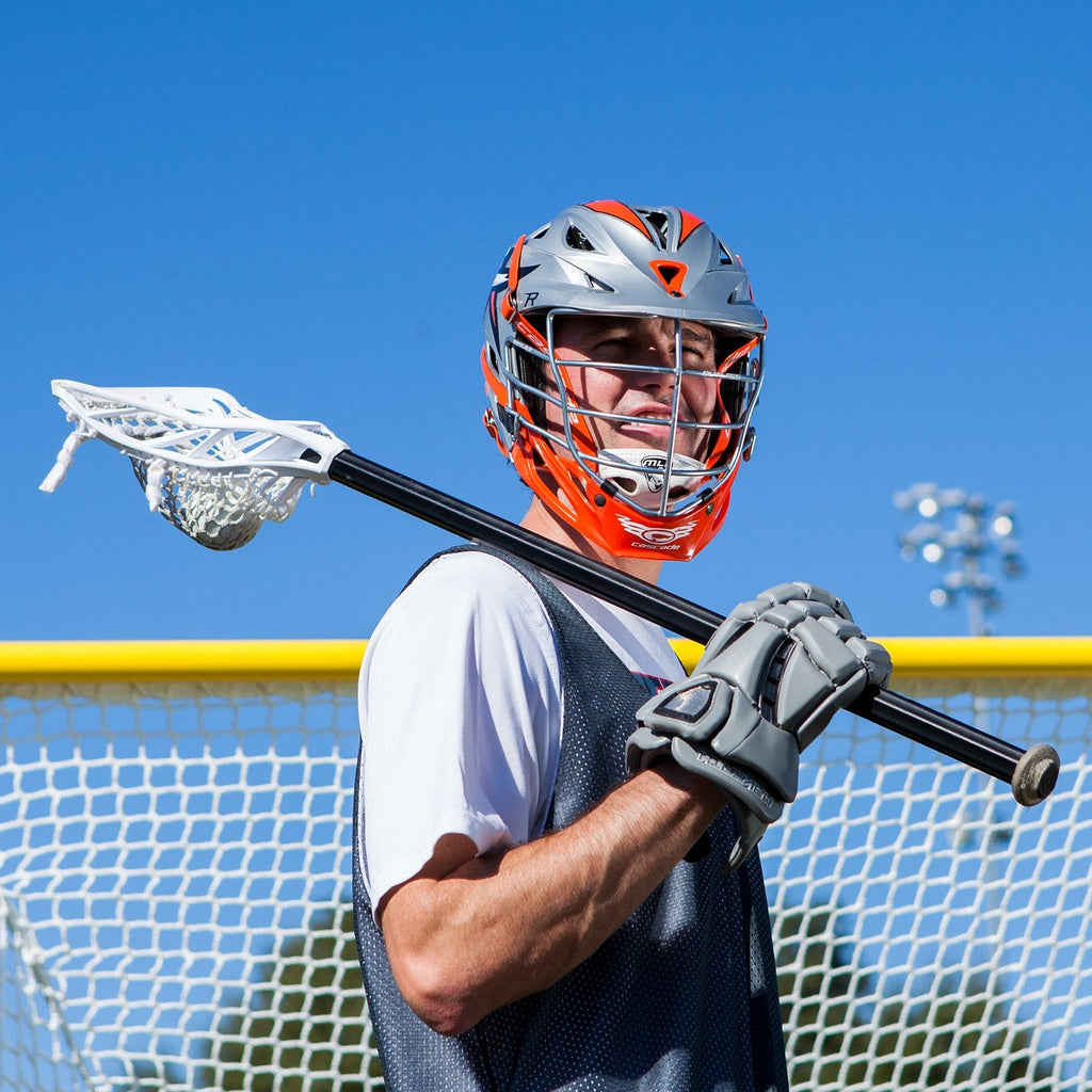 Champion Sports Lacrosse Goal Net - 6mm Official Size White Nylon Net Replacement (Pack of 2)
