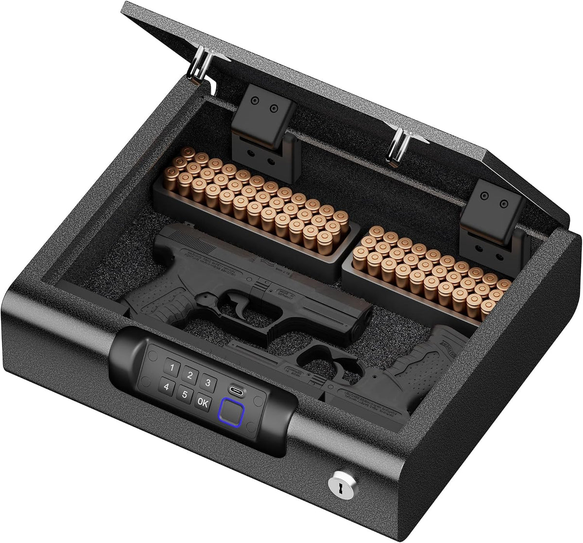BILLCONCH Large Gun Safe Biometric Fingerprint Handgun Pistol Safes