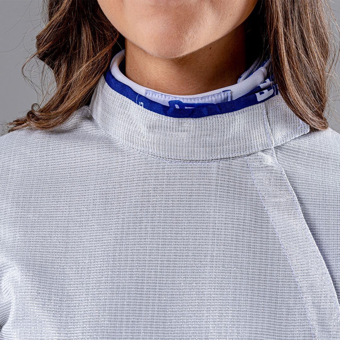 Womenâs Electric Sabre Jacket White INOX Washable Conductive Fencing LamÃ© for Competition and Training