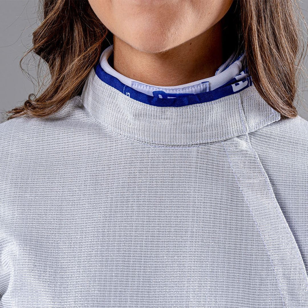 Womenâs Electric Sabre Jacket White INOX Washable Conductive Fencing LamÃ© for Competition and Training