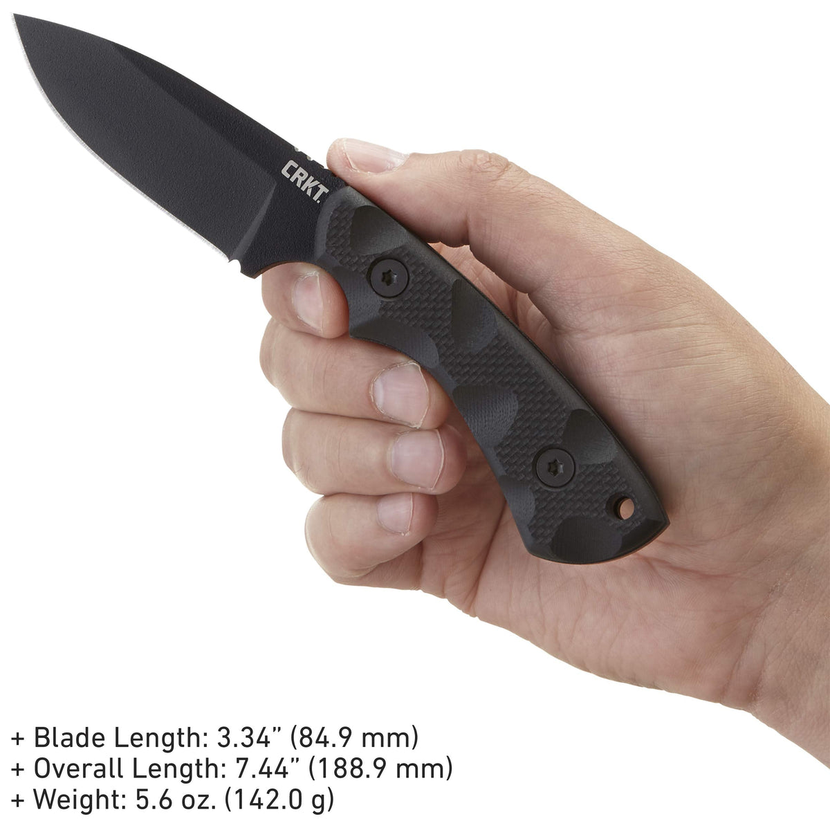 CRKT Ramadi EDC Fixed Blade Knife with Sheath, Coyote Brown, 2083