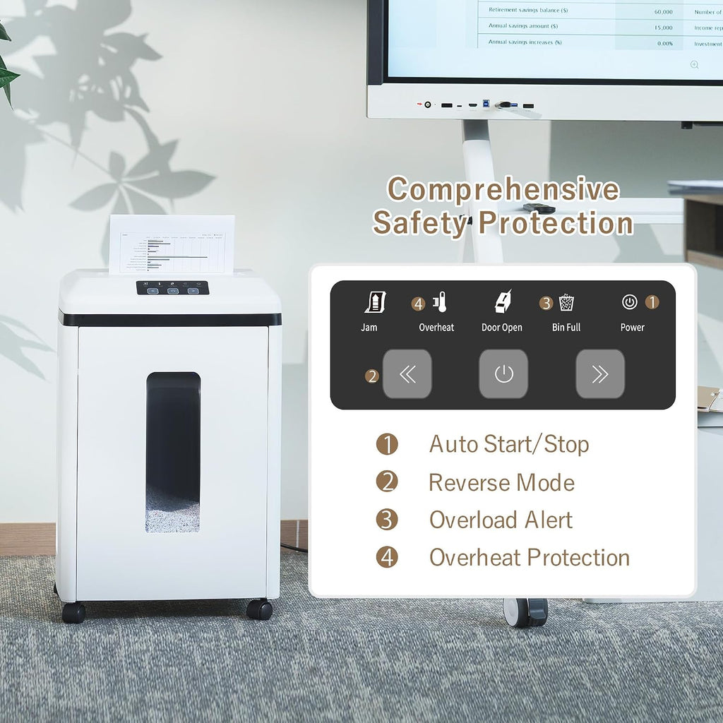Professional Commercial Paper Shredder P-7 Security Micro-Cut
