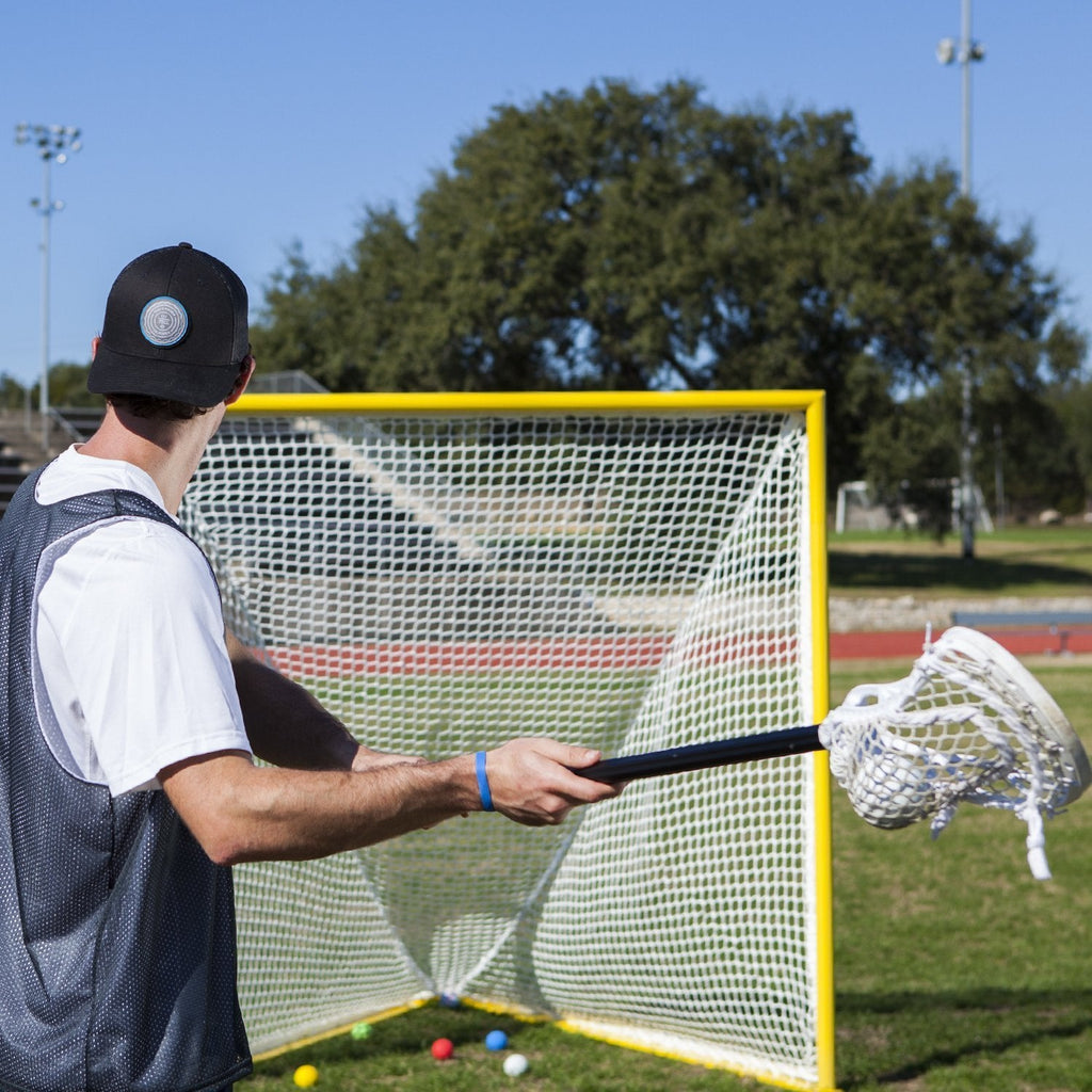 Champion Sports Lacrosse Goal Net - 6mm Official Size White Nylon Net Replacement (Pack of 2)