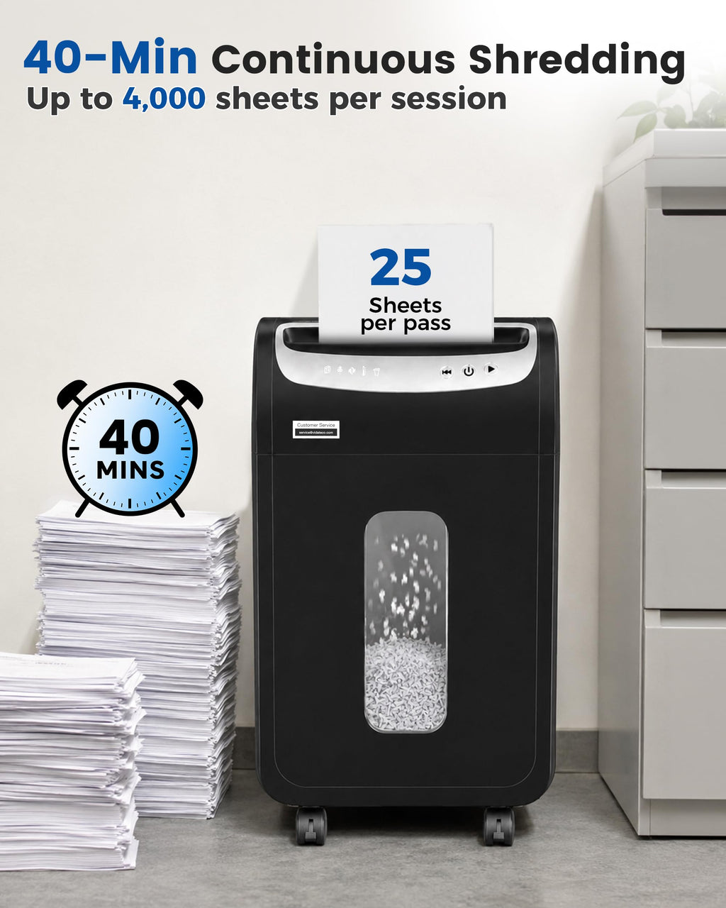 VidaTeco 14-Sheet Micro Cut Paper Shredder for Home Office Heavy Duty