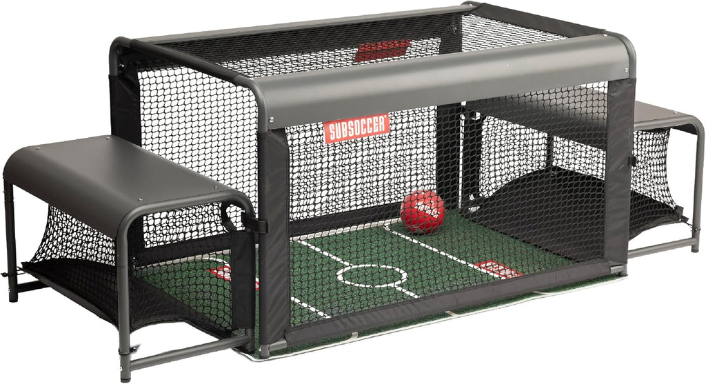 Subsoccer S3 Edge Bench Soccer Game with Mat and Ball, Portable Table Set