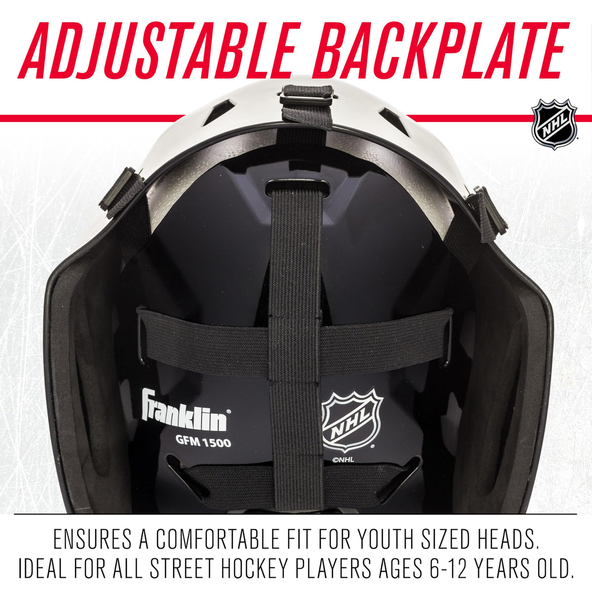Franklin Sports Team Licensed NHL Hockey Goalie Face Mask - Goalie Mask for Kids Street Hockey - Youth NHL Team Street Hockey Masks