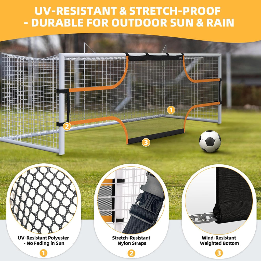 MR Soccer Goal Target Sheet, Field Net, Professional Shooting Practice Aid