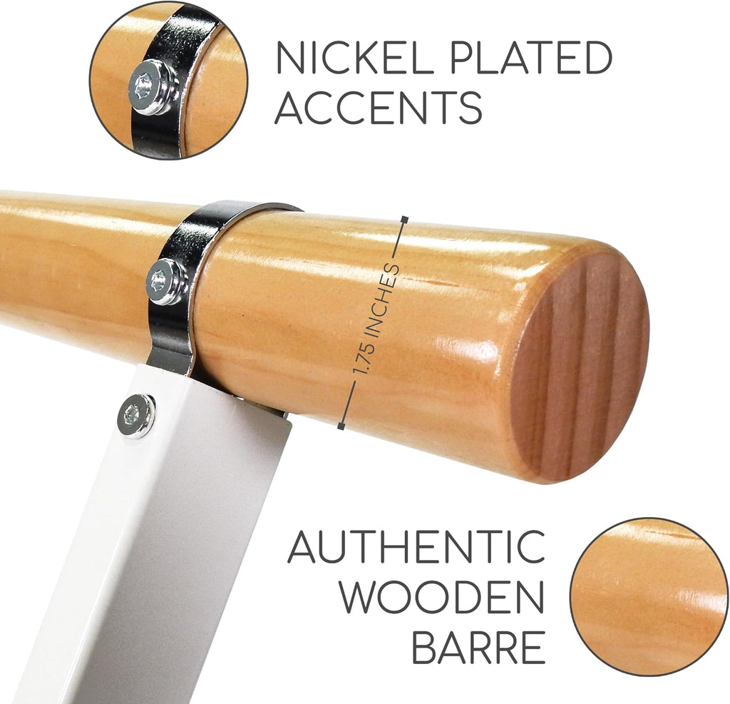 Portable Folding Exercise Bar for Barre, Balance and Ballet Home Workouts