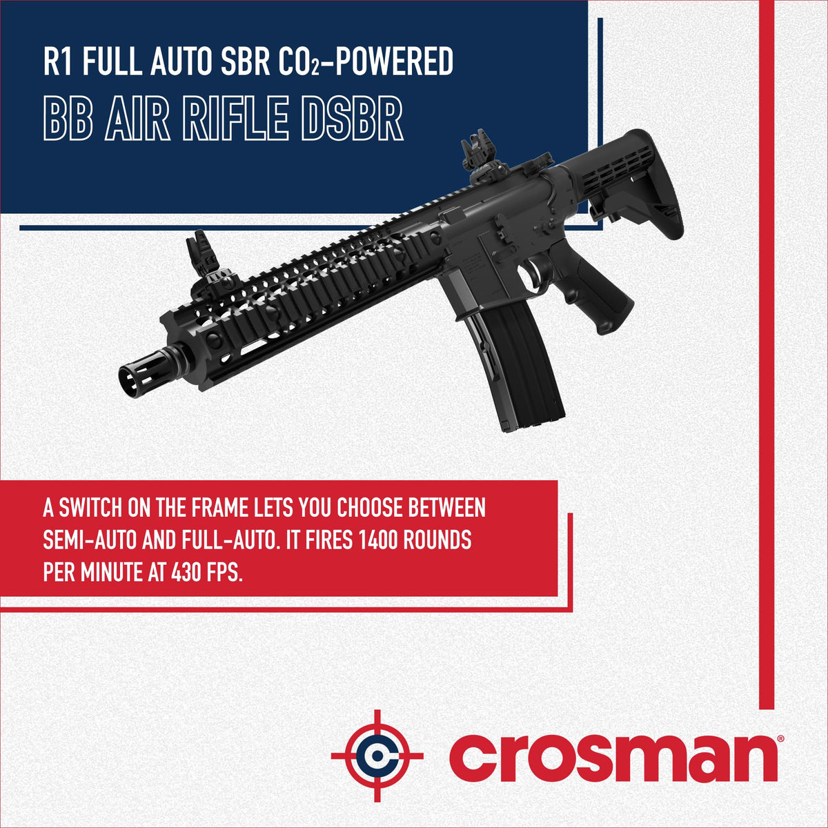 Crosman Full Auto R1 CO2 BB Air Rifle Series