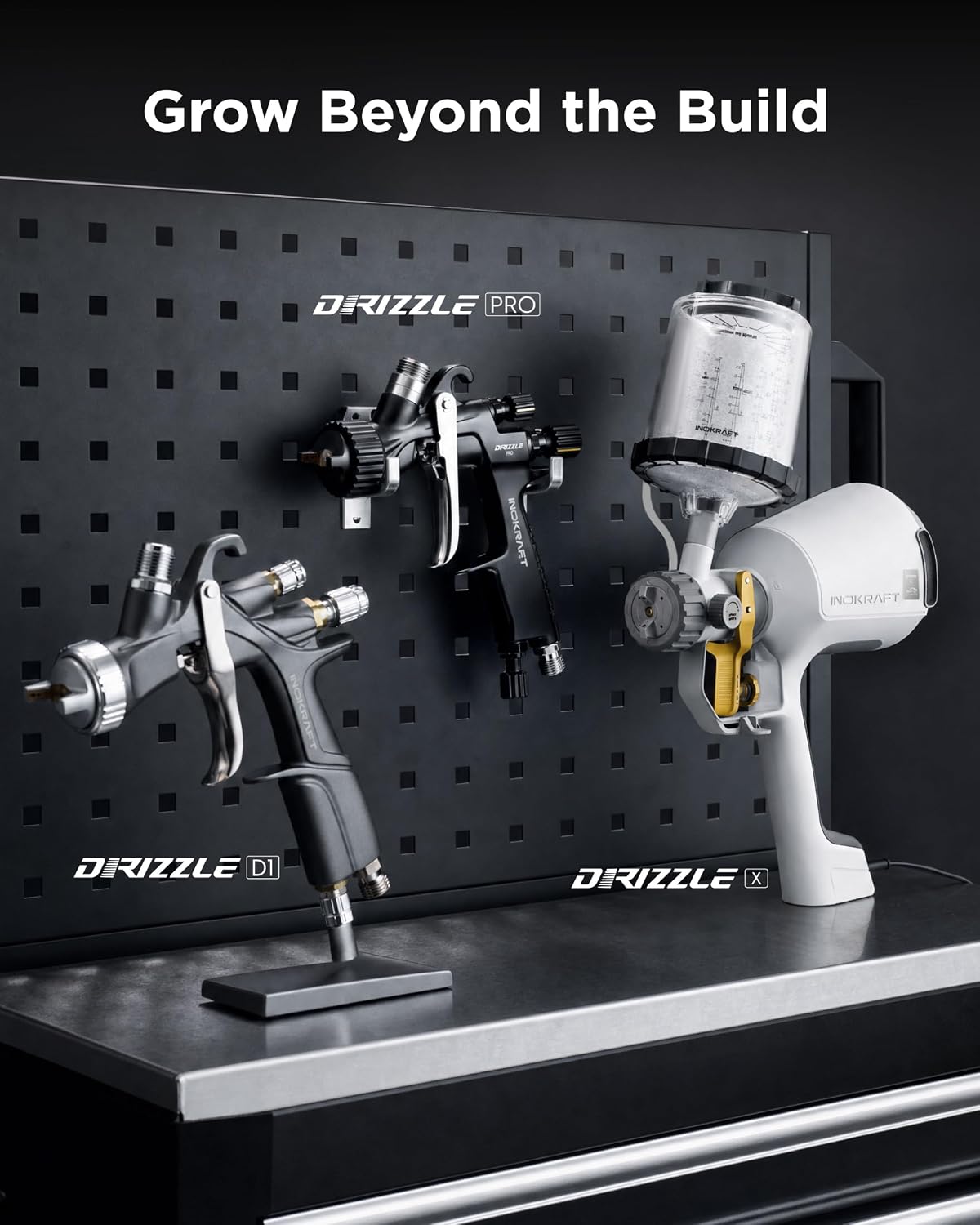 InoKraft Drizzle X Electric Spray Paint Gun for Automotive Spot Refinishing
