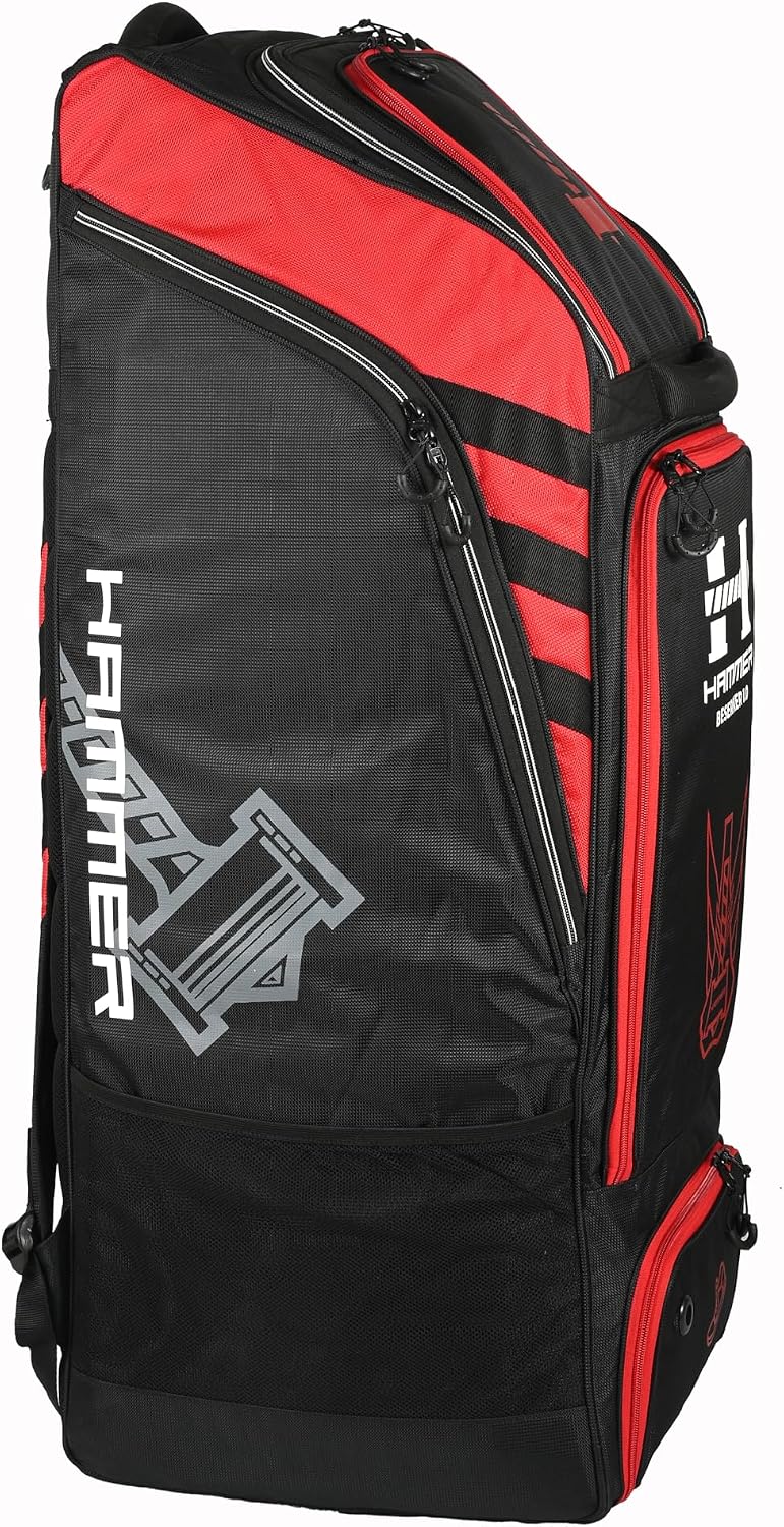 Hammer Beserker 1.0 Duffle Cricket Kit Bag - Premium 2100D Polyester | Dual Bat Pockets | Helmet & Shoe Compartment | Padded Protection | Adult Cricket Gear Bag