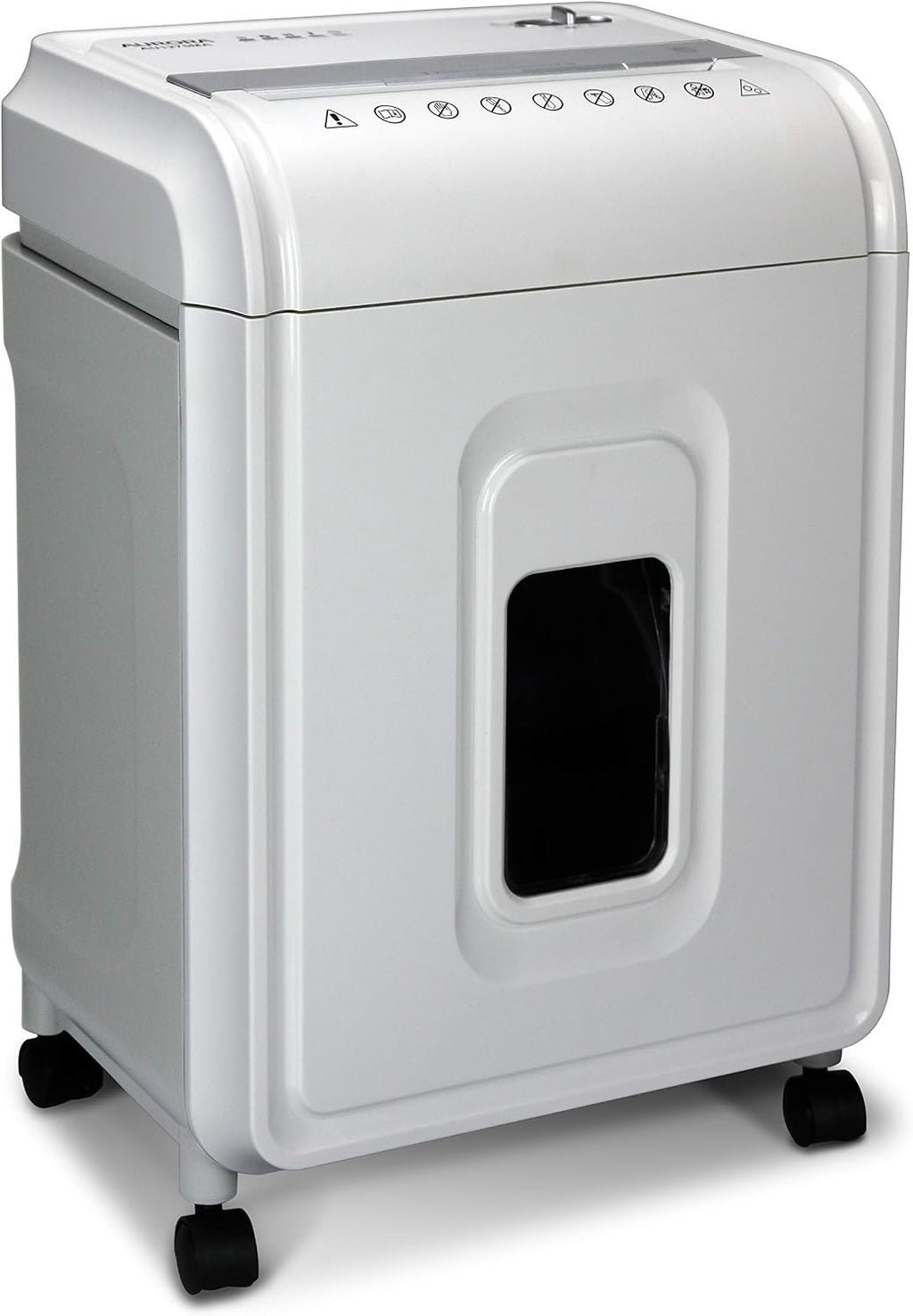 Aurora Professional Grade 12-Sheet Micro-Cut Paper and CD/Credit Card Shredder/ 60 Minutes Continuous Run Time, White/Gray