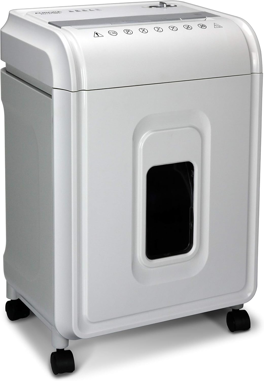 Aurora Professional Grade 12-Sheet Micro-Cut Paper and CD/Credit Card Shredder/ 60 Minutes Continuous Run Time, White/Gray