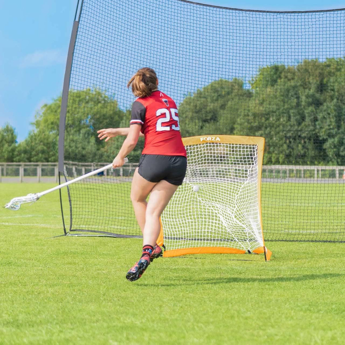 FORZA Flash Pop-Up Lacrosse Goals [4ft x 4ft] - Setup in Seconds! | Perfect for Backyard and Practice - Single or Pair