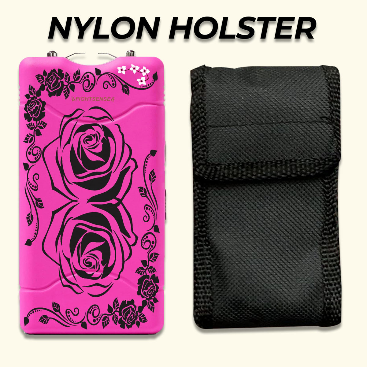 Wholesale Lot Super Heavy Duty Stun Gun for Self Defense with Bright Led Flashlight, Rechargeable Battery, Nylon Holsters with Belt Loop for Easy Cary