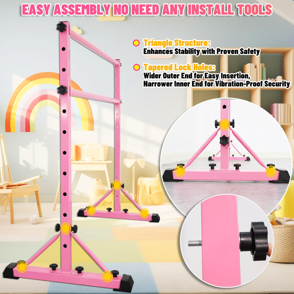 FC FUNCHEER Adjustable Ballet Barre,Portable Dance bar,Fitness Equipment for Dance & Balance Excercise,Super Sturdy for Balance Workout,Weight Limit 250 LBS