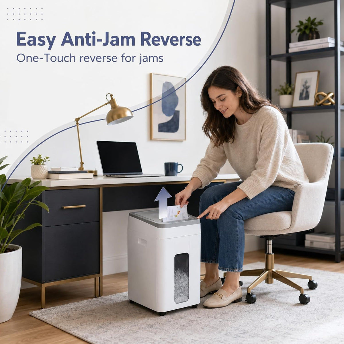 Heavy Duty Paper Shredder 400-Sheet Auto Feed P5 Micro Cut