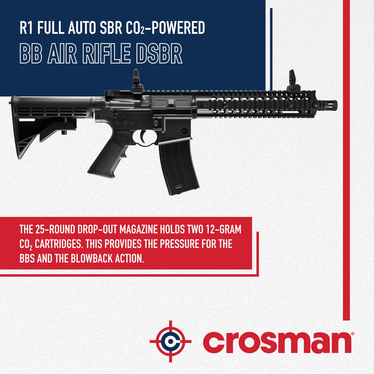 Crosman Full Auto R1 CO2 BB Air Rifle Series