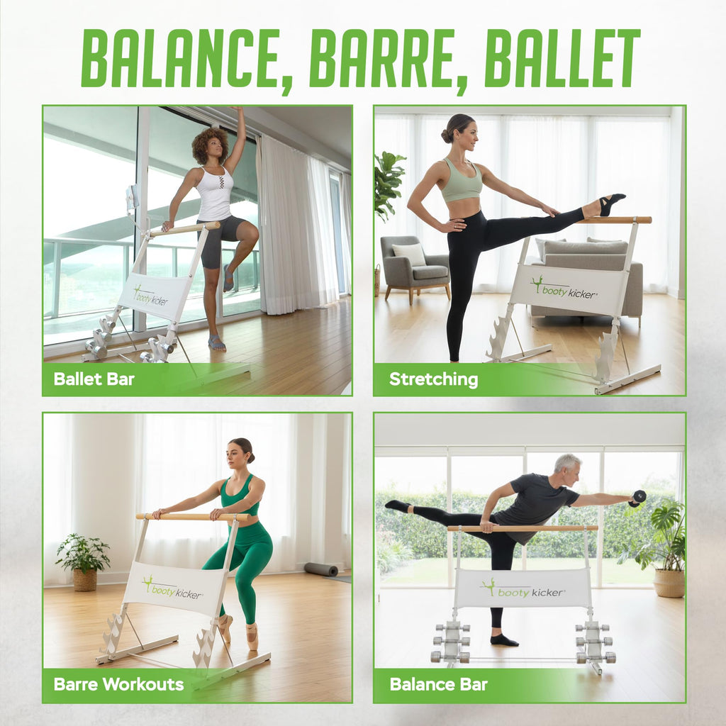 Portable Folding Exercise Bar for Barre, Balance and Ballet Home Workouts