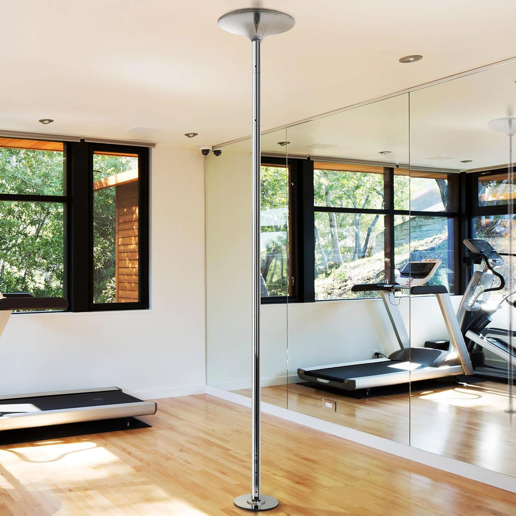 Yaheetech 45mm Portable Spinning & Static Pole Dance Pole for Home