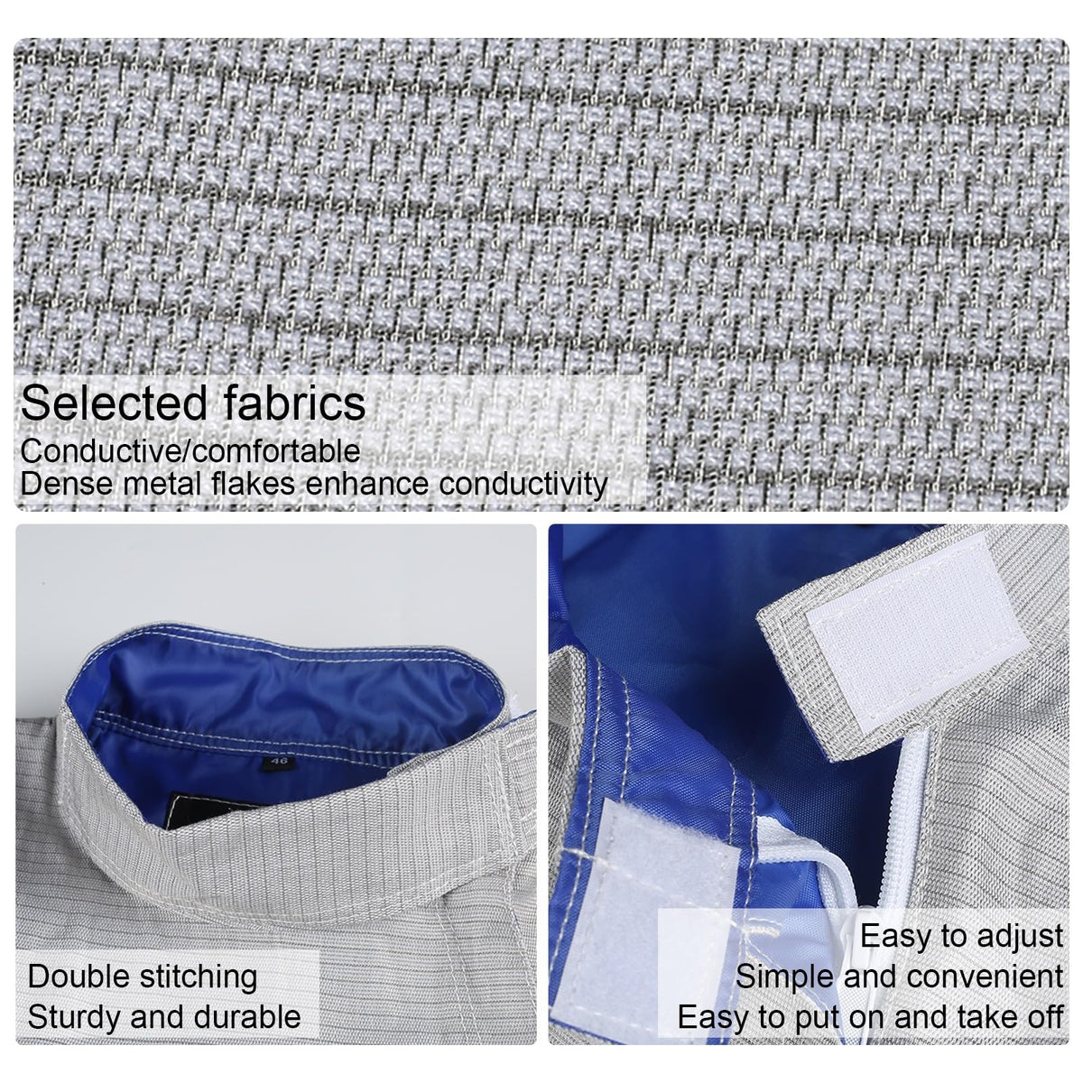 Fencing Sabre Jacket, Fencing Gear, Fencing Protective Clothing, Stainless Steel Sabre Lame, Unisex Fencing Uniform Suit, Adults and Kids, Right Hand(60)