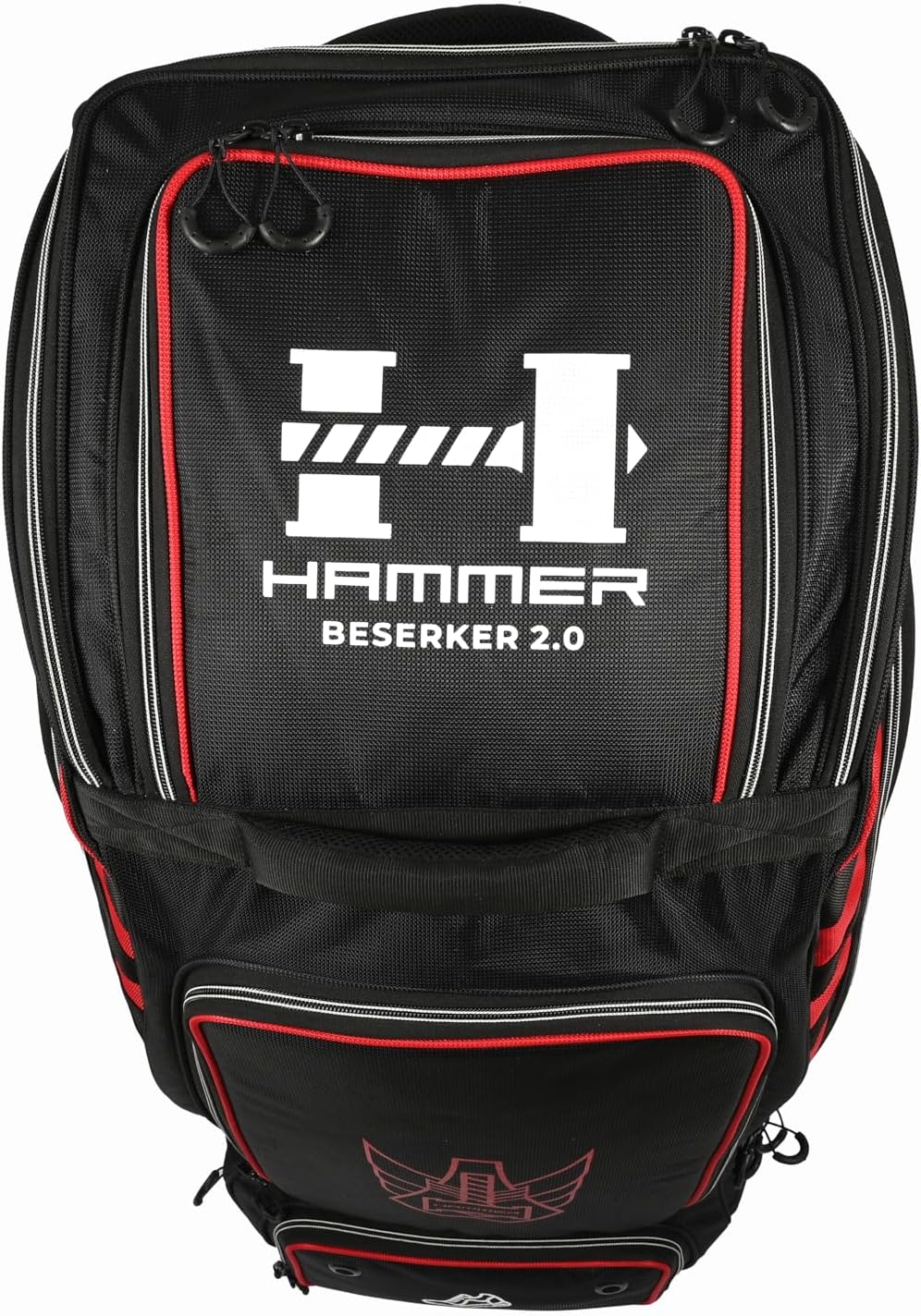 Hammer Berserker 2.0 Duffle Wheelie Cricket Kit Bag | 206L Capacity | Dual Bat Pockets | Shoe & Helmet Compartment | Heavy-Duty 2100D Polyester