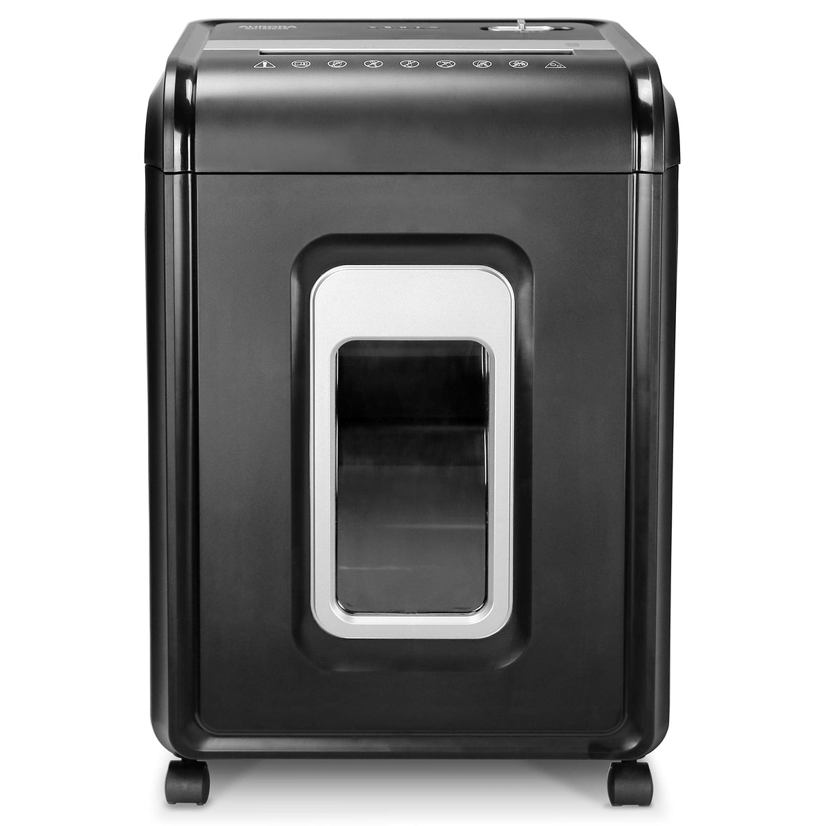 Aurora Anti-Jam 12-Sheet Cross-Cut Paper/CD and Credit Card Shredder with 4 Gallon Pullout Basket/Security Level P-4