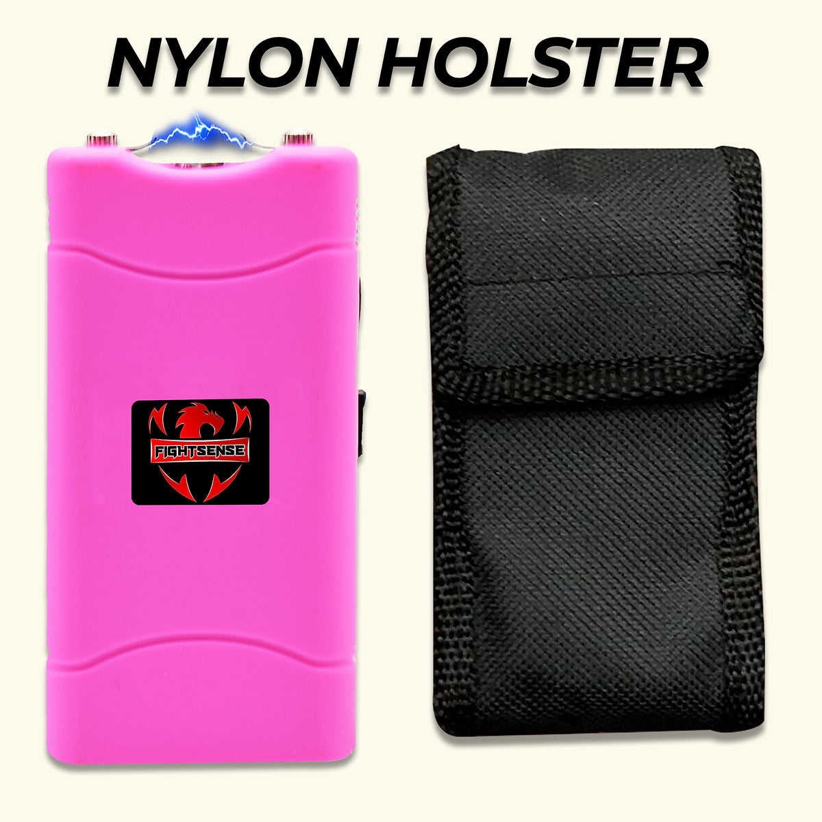 Wholesale Lot Super Heavy Duty Stun Gun for Self Defense with Bright Led Flashlight, Rechargeable Battery, Nylon Holsters with Belt Loop for Easy Cary