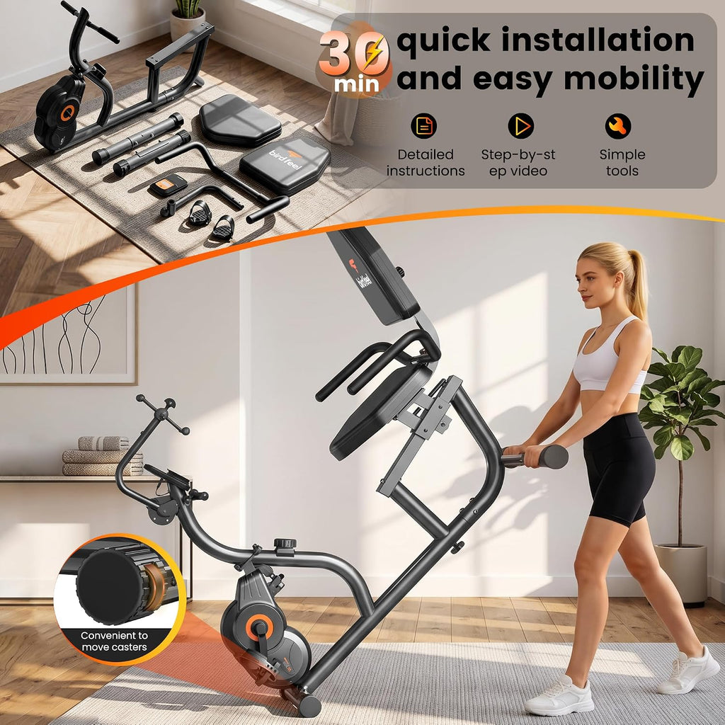 Recumbent Exercise Bike for Home, Stationary Bike for Seniors
