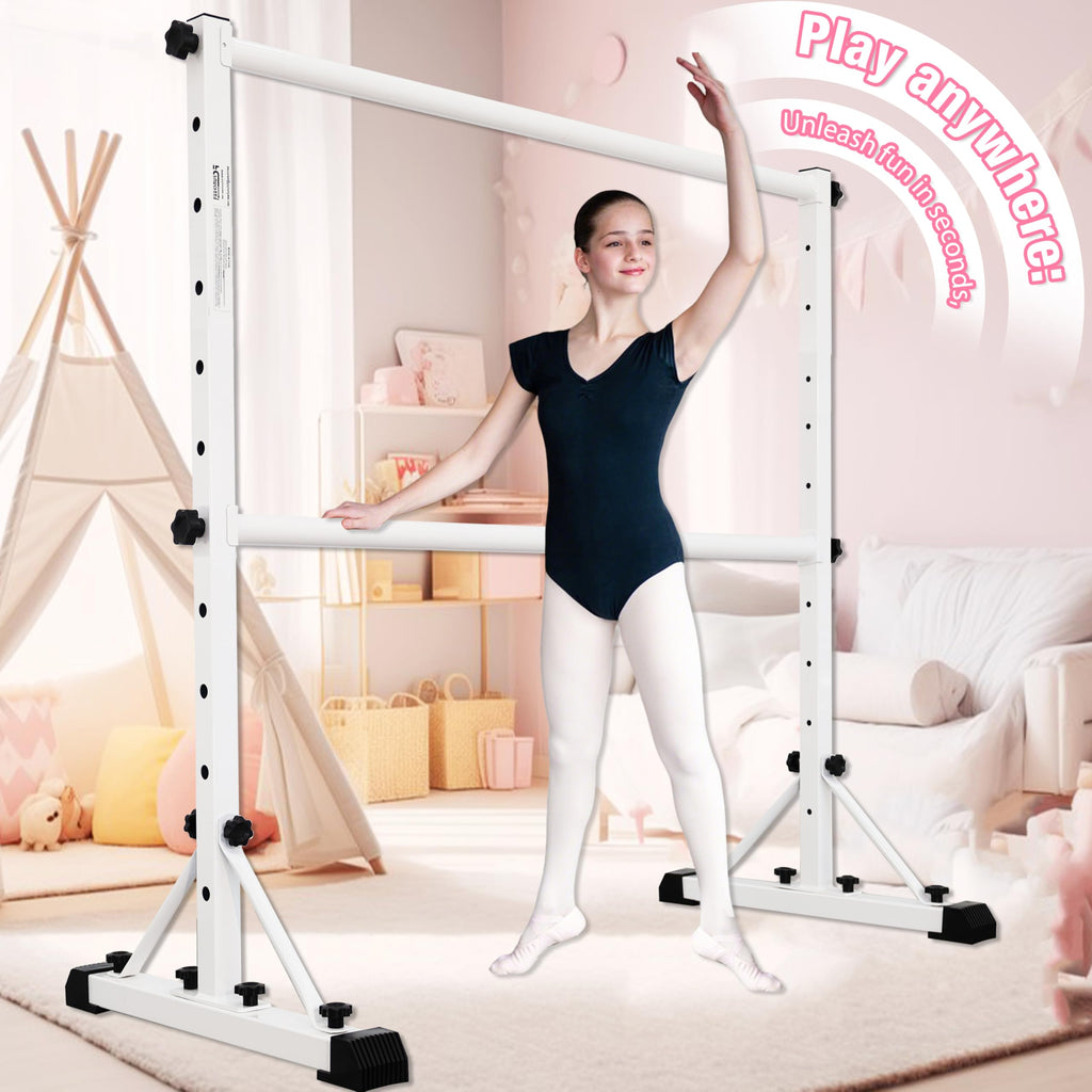 FC FUNCHEER Adjustable Ballet Barre,Portable Dance bar,Fitness Equipment for Dance & Balance Excercise,Super Sturdy for Balance Workout,Weight Limit 250 LBS