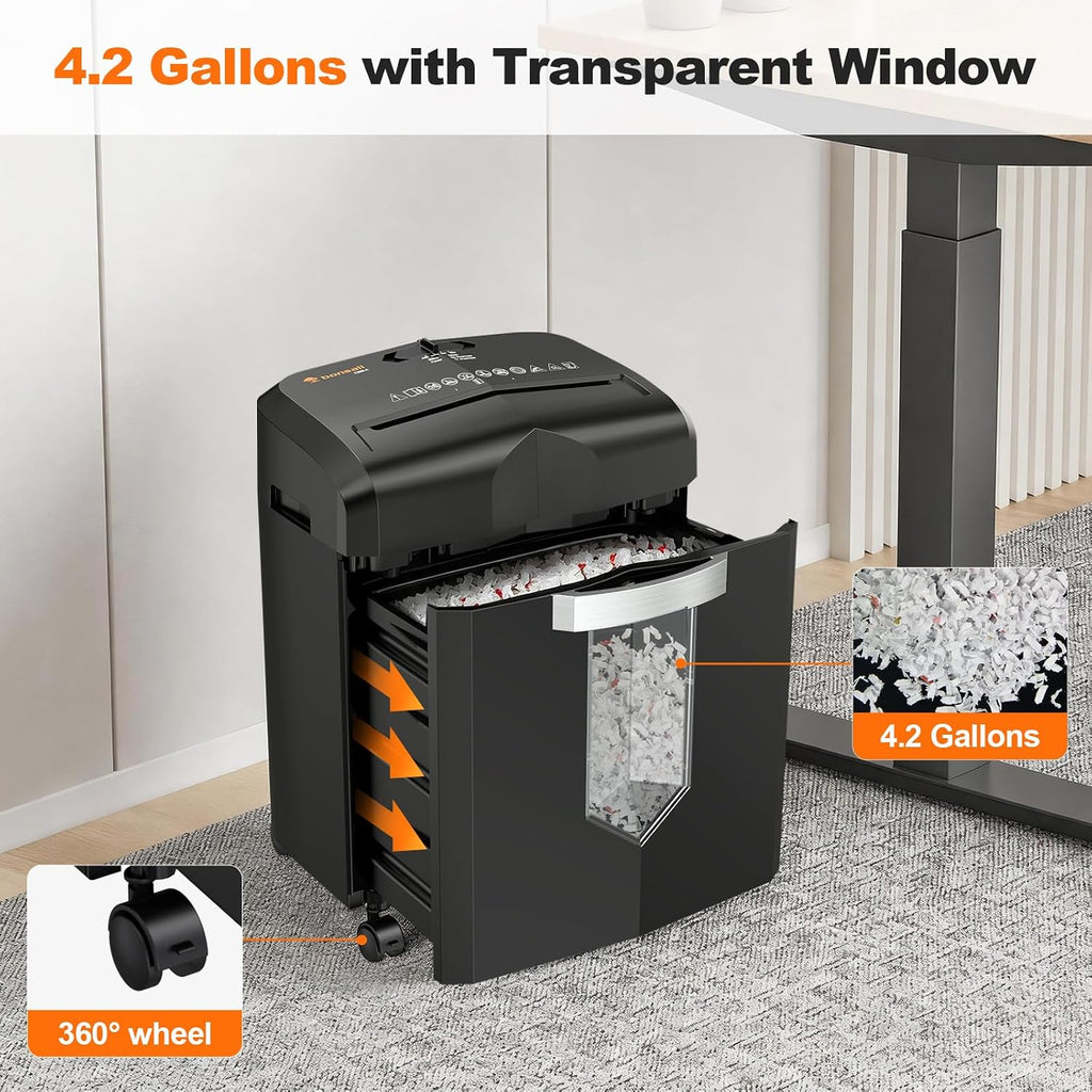 Bonsaii 12-Sheet Micro Cut Heavy Duty Paper Shredder for Home Office