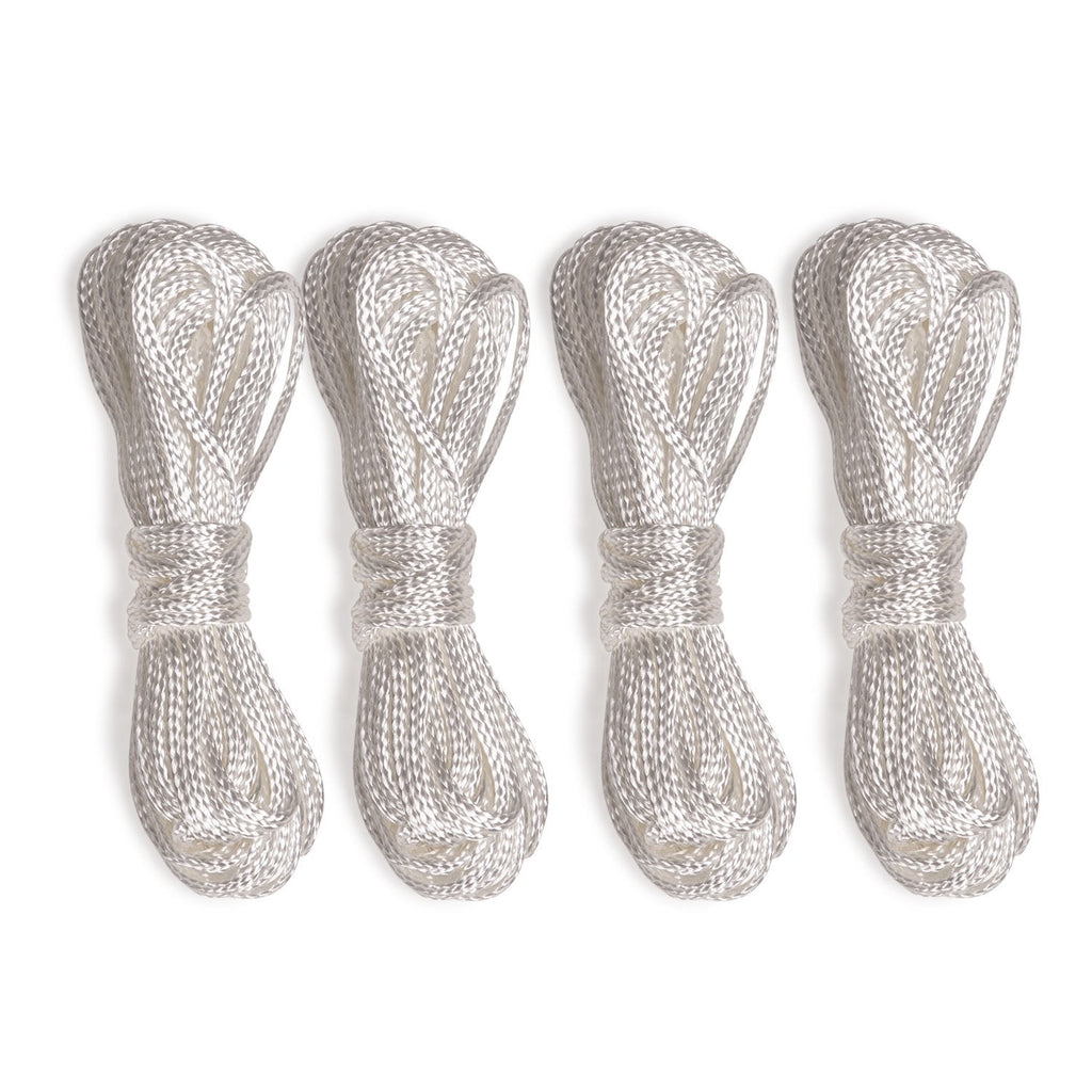 Champion Sports Lacrosse Goal Net - 6mm Official Size White Nylon Net Replacement (Pack of 2)