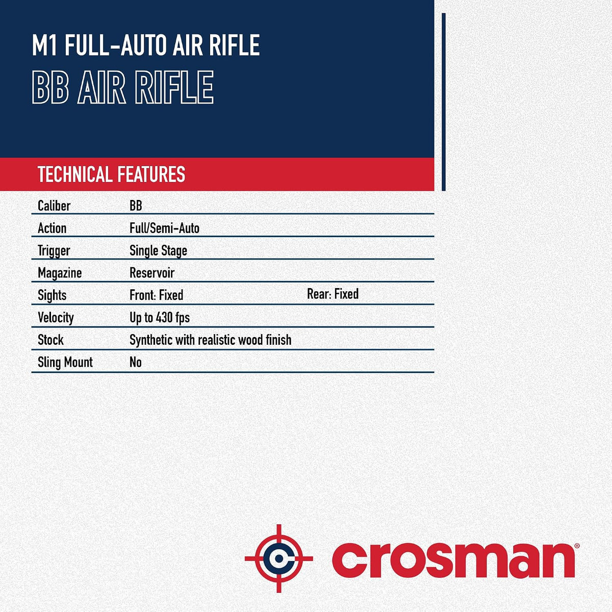 CrosmanCrosmanÂ® CF7SXS Fire .177 Break Barrel Air Rifle, Black