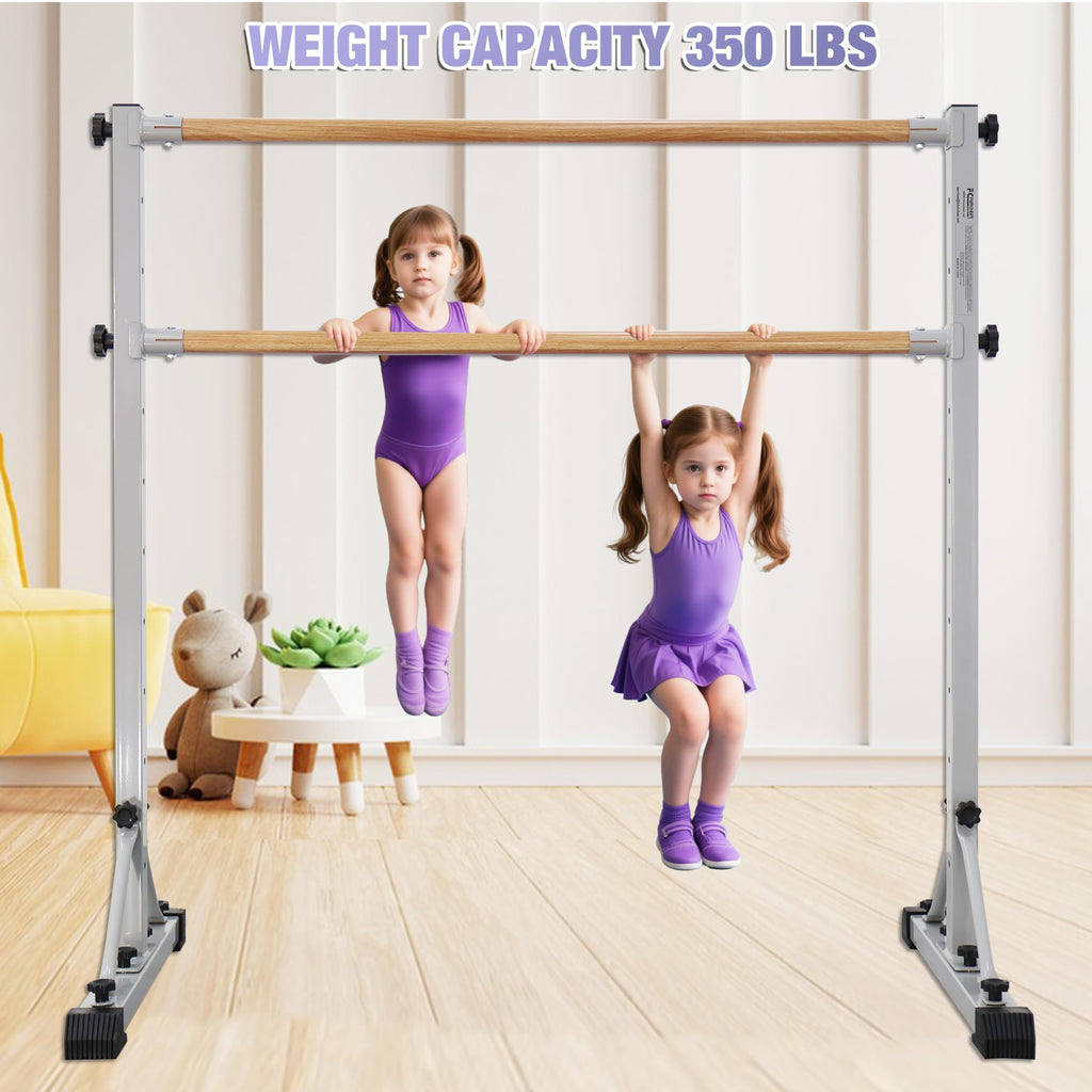 FC FUNCHEER Adjustable Ballet Barre,Portable Dance bar,Fitness Equipment for Dance & Balance Excercise,Super Sturdy for Balance Workout,Weight Limit 250 LBS