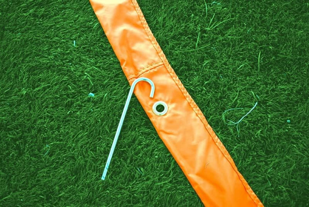 Bownet Portable Lacrosse Crease Ring with Carry Bag â Indoor/Outdoor Training Arc for Goalie Protection & Practice, High-Visibility Weather-Resistant Design, Compatible with Bownet Lacrosse Goals