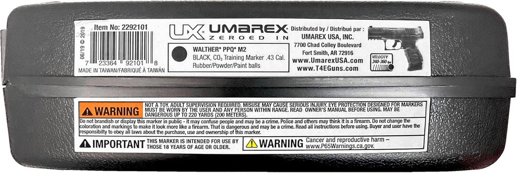 Umarex T4E Walther PPQ .43 Caliber Training Pistol Paintball Gun Marker
