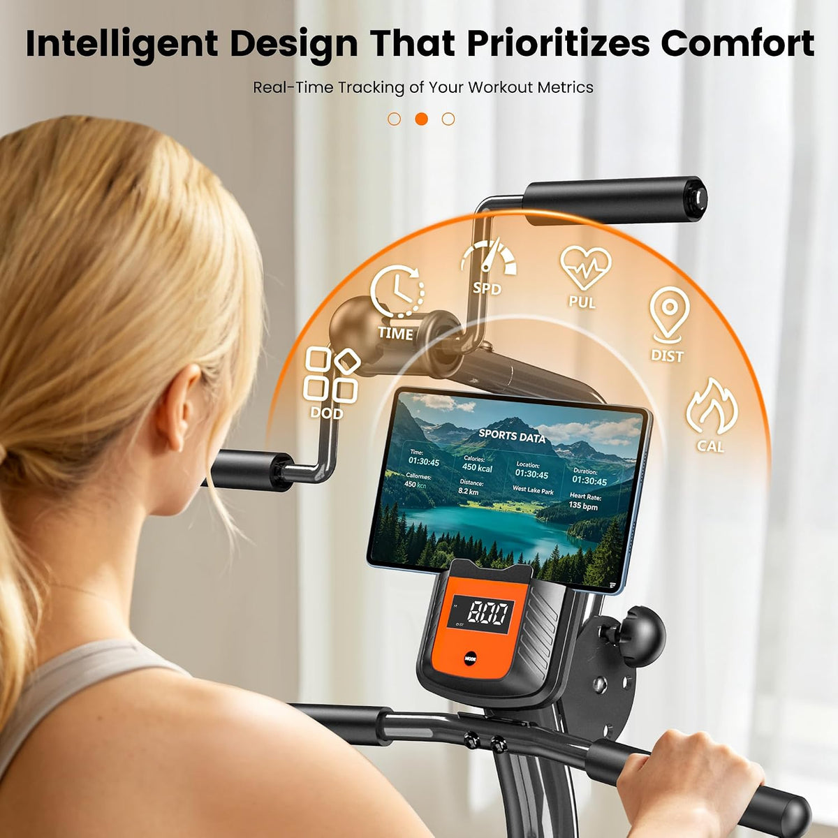 Recumbent Exercise Bike for Home, Stationary Bike for Seniors