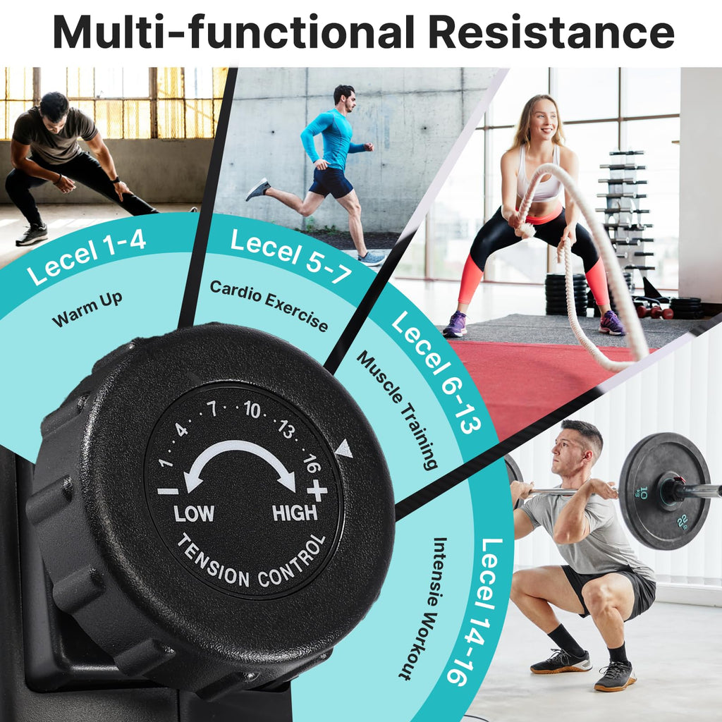 Wenoker Recumbent Exercise Bike for Home, Quiet Magnetic Stationary Bike with Bluetooth APP Connectivity, 15-Level Magnetic Resistance, Adjustable Seat, LCD Monitor, Indoor Cycling Bike, 350 LB Capacity