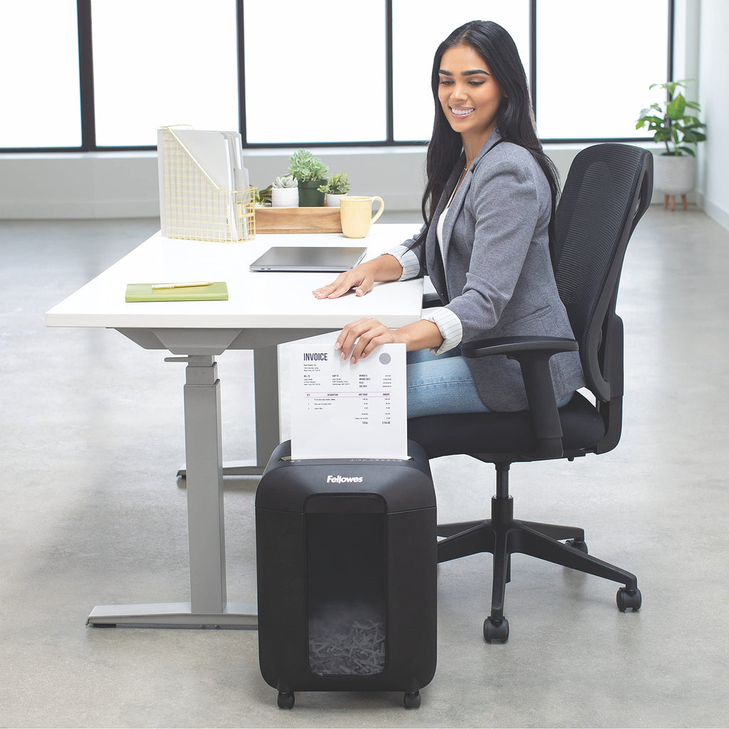Fellowes Powershred LX70-DB 11 Sheet Cross-Cut Household Paper Shredder for Home Office