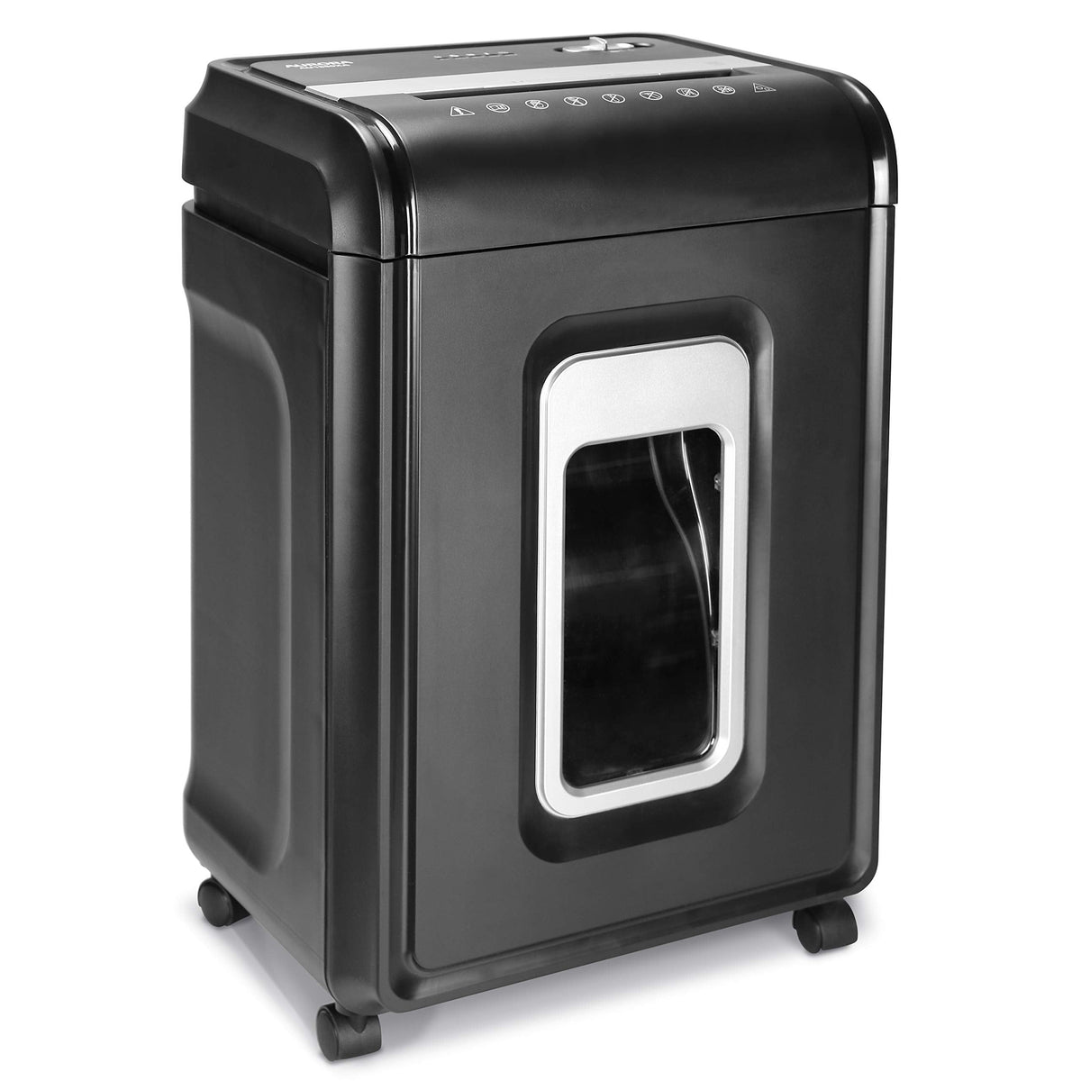 Aurora Anti-Jam 12-Sheet Cross-Cut Paper/CD and Credit Card Shredder with 4 Gallon Pullout Basket/Security Level P-4